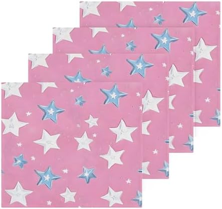 Xigua White Stars Washcloth Set 2-12