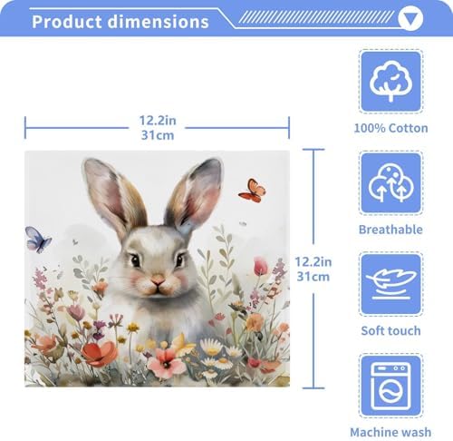 Cute bunny washcloths for babies Soft absorbent reusable washcloths