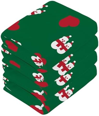 Xigua Christmas Snowman Washcloths Set