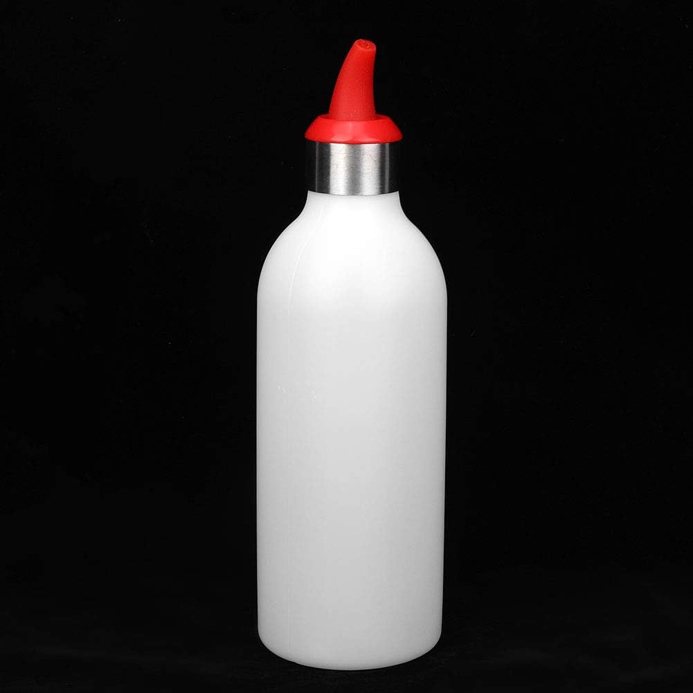 Zerodis Squeeze Bottle Red Leak-Proof Refillable Condiment Container for Kitchen Use