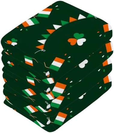 St Patricks Shamrock Washcloths 2-Pack