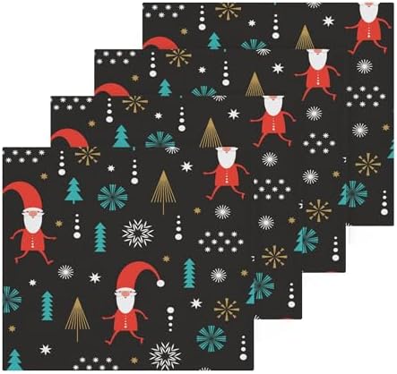 Christmas Gnomes Washcloth Set - Fast-Drying cotton for Home Kitchen