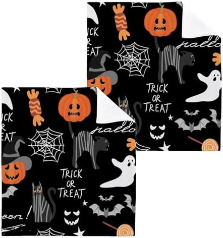 Xigua Happy Halloween Washcloth Set - 12x12-inch