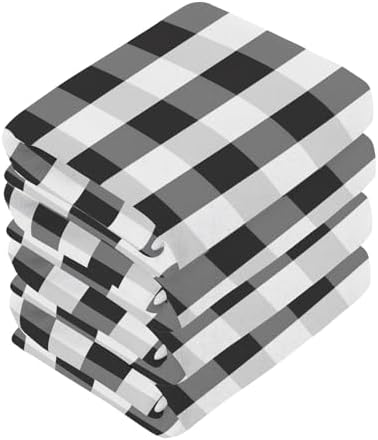 Soft buffalo plaid washcloths