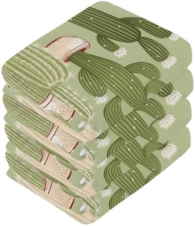 Cactus Washcloth 2-Pack Soft Reusable Bathteach Towels