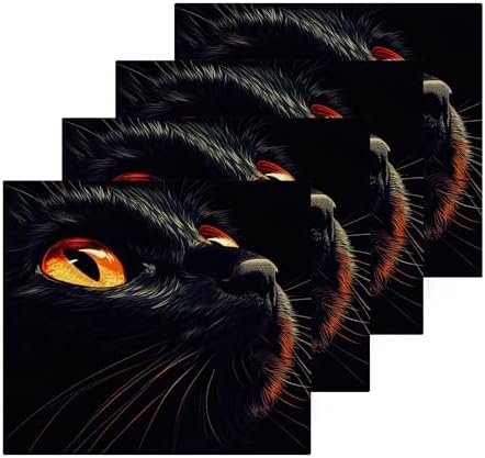 Xigua Black Cat Eyes Washcloth Set
