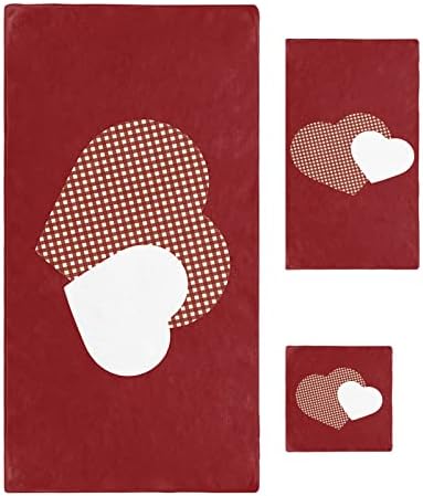 Valentine Love Towel Set for Bathroom and Kitchen