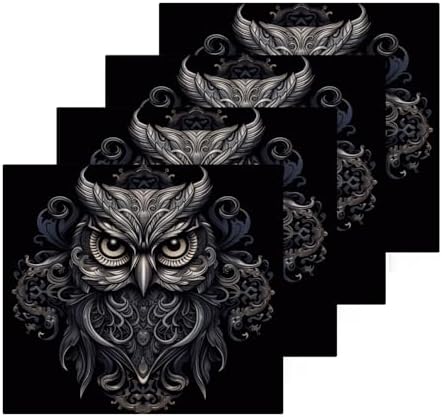 Yettasbin Owl Washcloths x2