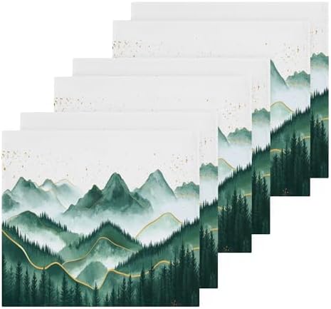 XiguaGreen Mountains Washcloths Set