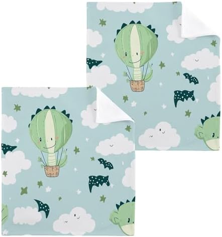 Stunning Green Dragon Washcloth Set Multi-Pack