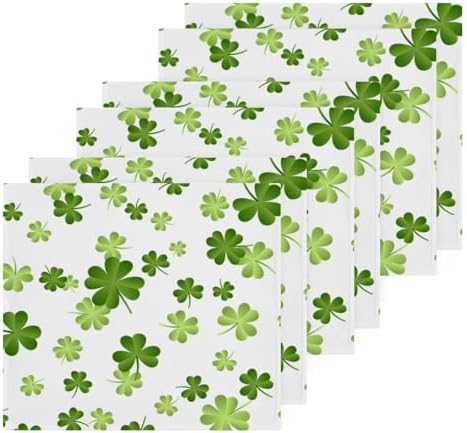 St Patricks Day Clover Washcloths for Home and Kids