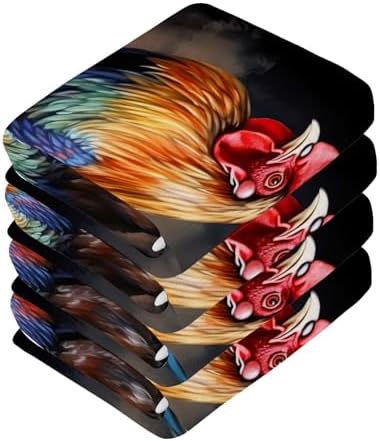 Rooster Soft Reusable Washcloth Set