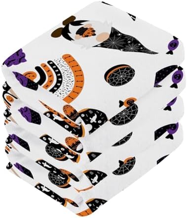 Gnome Washcloth Set for Halloween Soft absorbent 2 pack