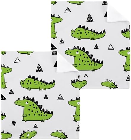 Xigua Super Cute GreenCrocodiles Washcloth Set