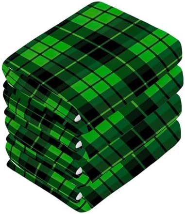 Reusable Buffalo Plaid Soft Cotton Face Towels