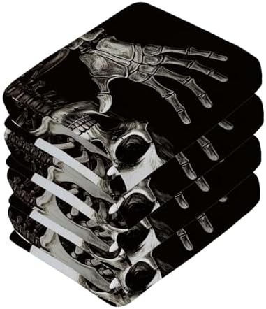 YettasBIN Skeleton Washcloth 2-Piece Set