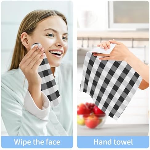 Soft buffalo plaid washcloths
