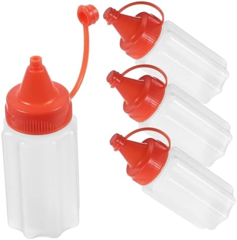 VINTORKY Red Condiment Squeeze Bottle