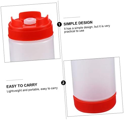 Dual Head Squeeze Bottles for Ketchup Mustard Salad Dressings