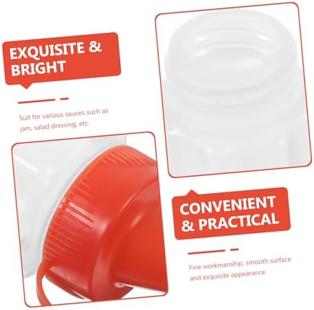 4-Pack Reusable Squeeze Bottles for Condiments - Mess-Free Space-Saving Design