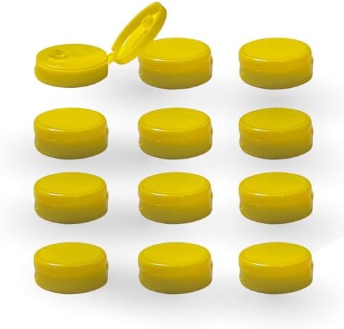 Pinnacle Mercantile Squeeze Bottle Caps - Yellow Replacement Condiment Caps
