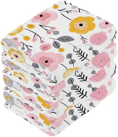 Wildflower Washcloth Set for Babies and Kids 2Pack