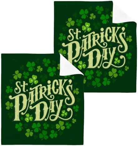 St Patricks Day Reusable Washcloths 2 Pack