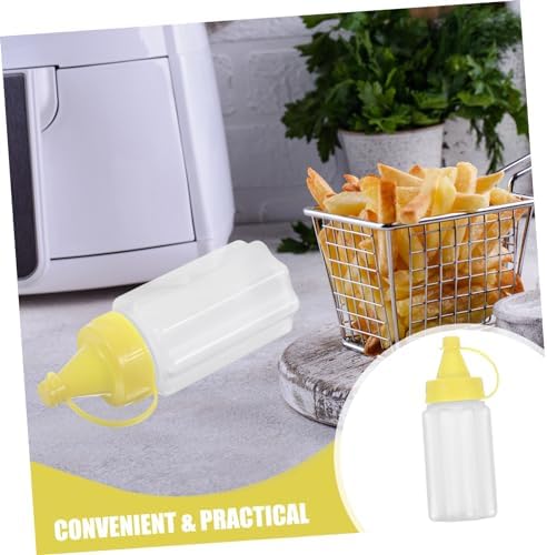 DECHOUS Squeeze Bottles Reusable compact leak-proof condiment bottles
