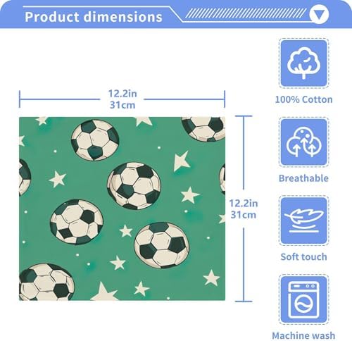 Soccer Stars Xigua Washcloths Set
