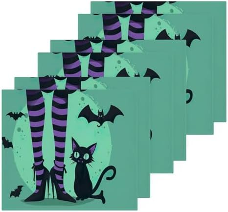 Halloween Cat Washcloth Set - Soft Reusable and Durable