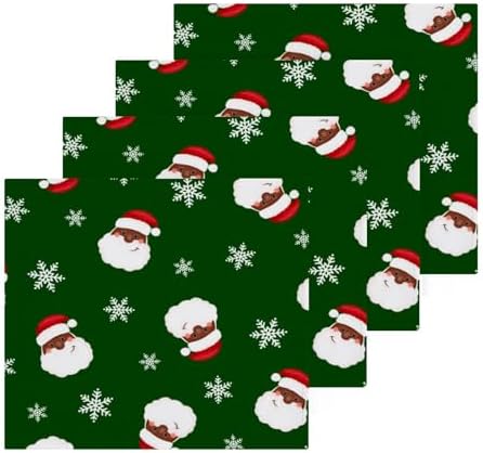 Christmas Santa Claus Washcloths 2 Pack Soft Cotton Towels
