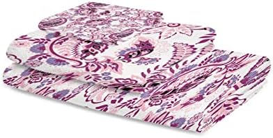 Elegant Microfiber Bath Towels Set Luxury Soft Quick-Drying for Home Kitchen