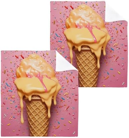 Yettasbin Ice Cream Washcloth 2-Pack