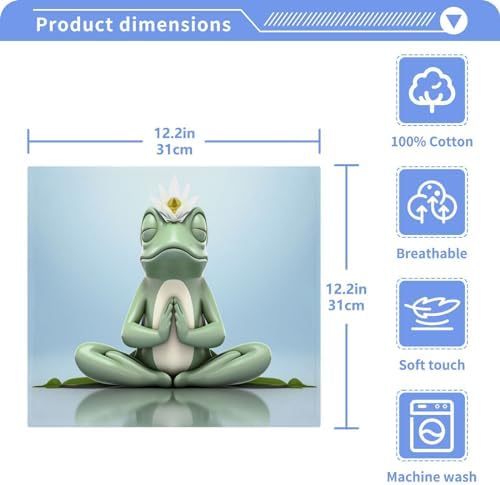 Frog Washcloth Duvet for Babies 2-Pack Soft Absorbent