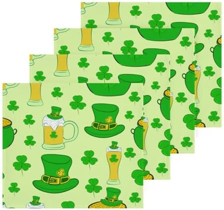 Perfect St Patricks Clover Washcloth Set