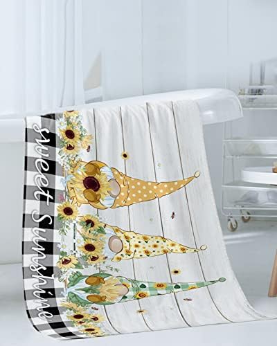 Inspection Gnomes Plaid Towel Set