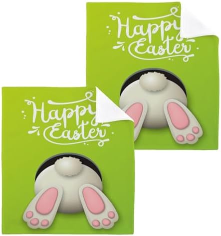 Easter Bunny Tail Reusable Washcloths