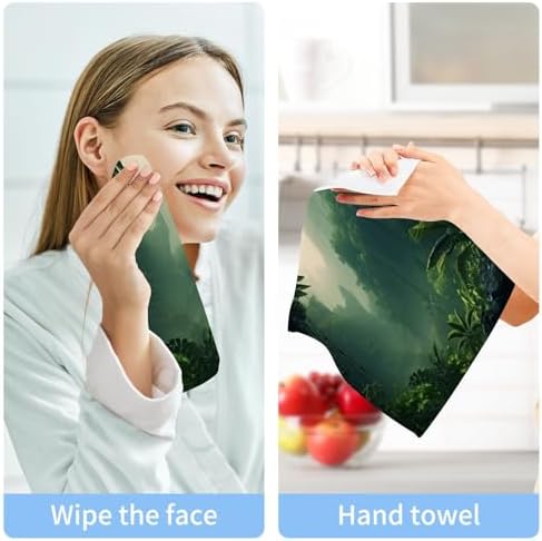 YETTASBIN Nature Scenery Washcloths 2 Pack