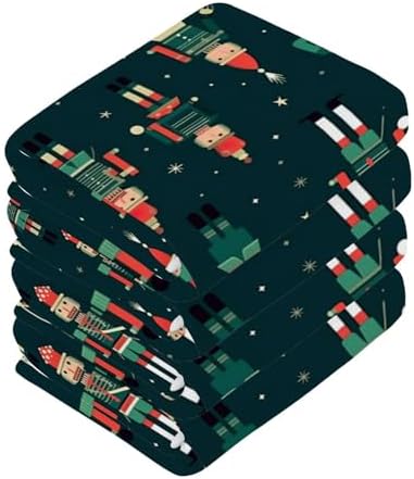 YETTASBIN Christmas Nutcrackers Washcloths 2 Pack 1