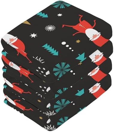 Christmas Gnomes Washcloth Set - Fast-Drying cotton for Home Kitchen