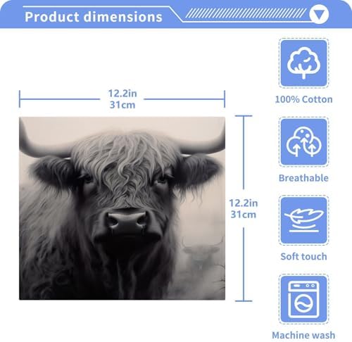 Perfect for Babies Soft Cow Washcloths for Daily Use