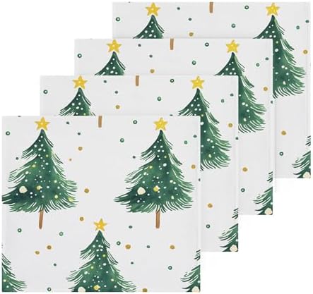 Stunning Christmas Tree Washcloth Set for Your Home and Travel