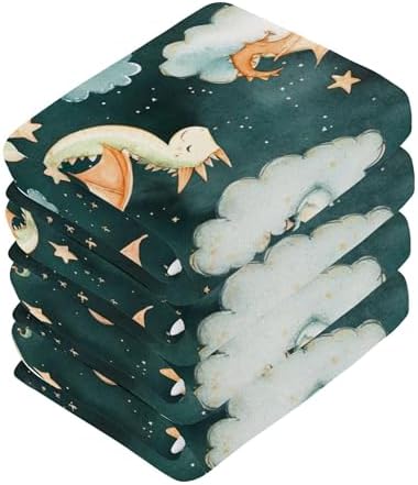 Xigua Cute Dragons Washcloth Set