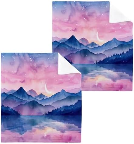 Discover the HuXiao Beauty Pink Mountain Washcloth Set
