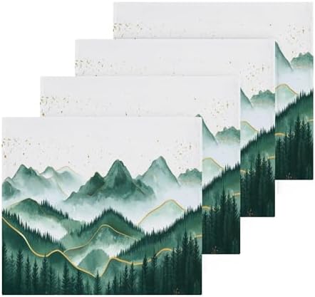 XiguaGreen Mountains Washcloths Set