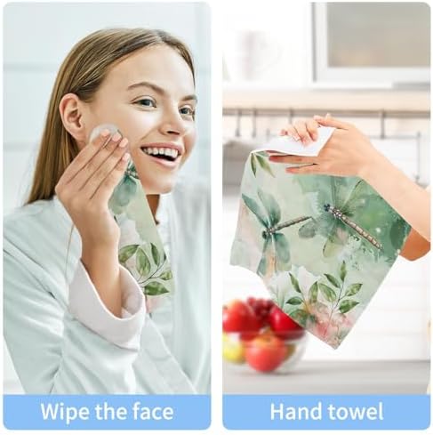 YETTASBINDragonfly Washcloth - Soft Reusable Perfect for Washroom Travel