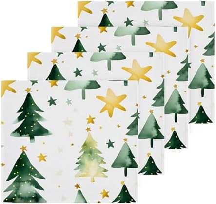 Xigua Christmas Tree Washcloth Set for Bathroom Use
