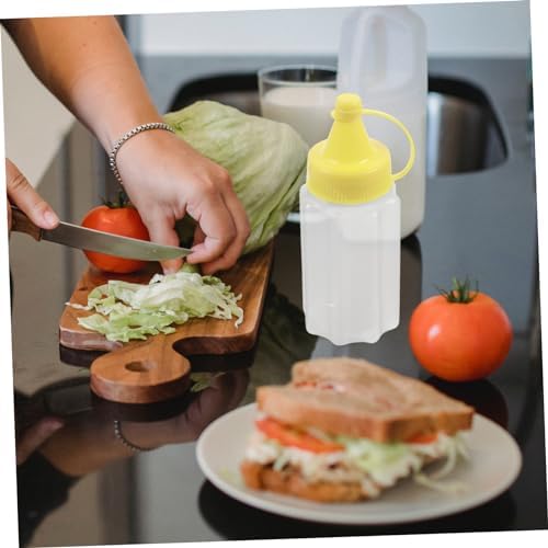 4 Pcs Reusable Squeeze Bottles for Kitchen Needs