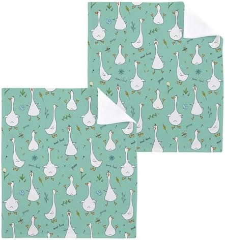 xigua Cute Goose Washcloth Set - Fast Drying Multi-Purpose Towels
