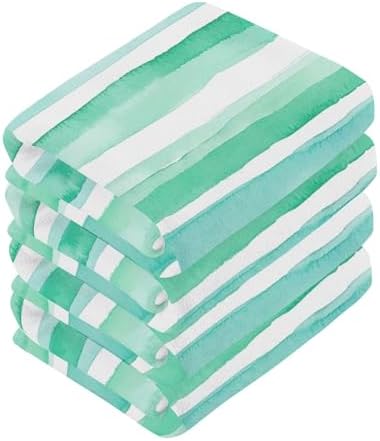 Xigua Green Watercolor Washcloth Set